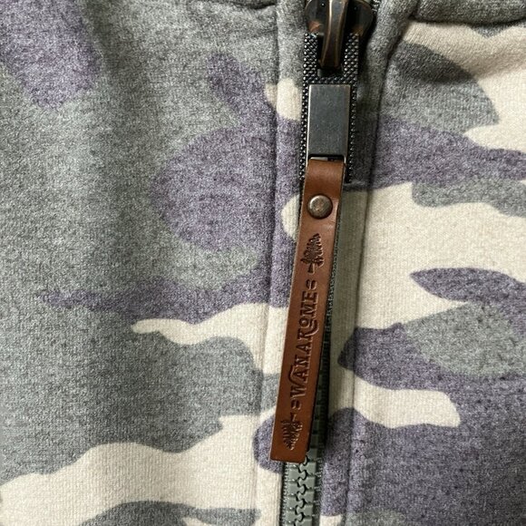 Wanakome Hoodie Camo Full Zip Mens XL Outdoor Made in Turkey - Picture 4 of 13